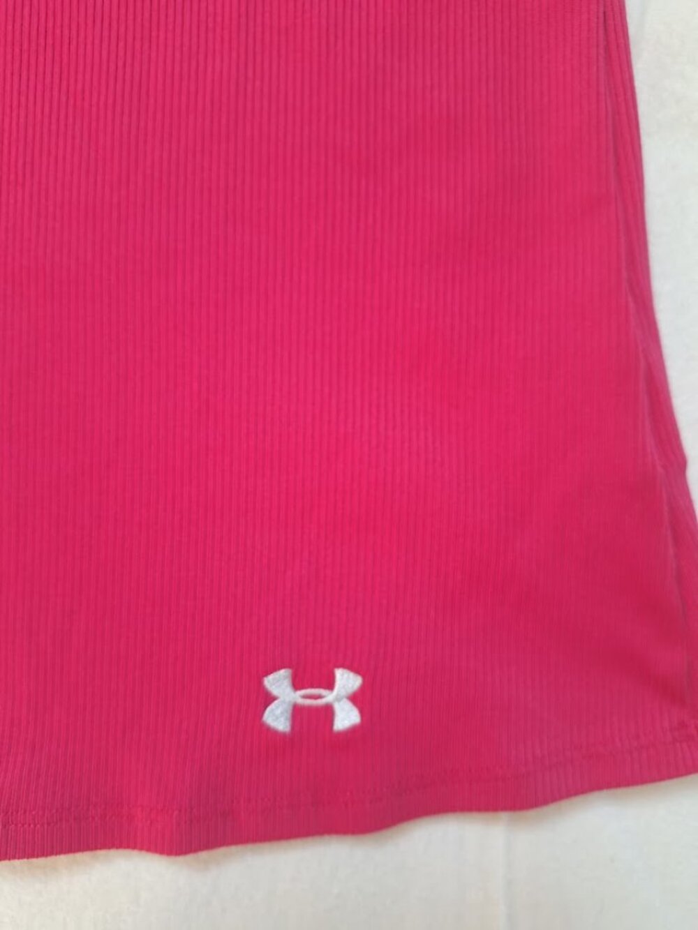 Under Armour Pink Ribbed Racerback Tank Top Size M - Picture 5 of 7
